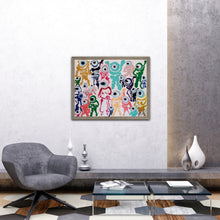 Load image into Gallery viewer, WE ARE FAMILY 30" x 24" ORIGINAL MONA HELMY ART PAINTING