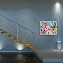 Load image into Gallery viewer, WE ARE FAMILY 30" x 24" ORIGINAL MONA HELMY ART PAINTING