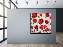 Load image into Gallery viewer, SOUNDS OF POPPIES 48" x 48" ORIGINAL MONA HELMY ART PAINTING