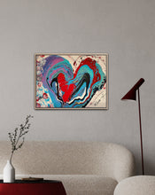 Load image into Gallery viewer, BIG HEART 24" x 18" ORIGINAL MONA HELMY ART PAINTING