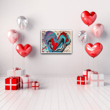 Load image into Gallery viewer, BIG HEART 24" x 18" ORIGINAL MONA HELMY ART PAINTING