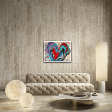 Load image into Gallery viewer, BIG HEART 24" x 18" ORIGINAL MONA HELMY ART PAINTING
