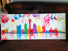 Load image into Gallery viewer, FIESTA BLOOMS SA 40" x 16" ORIGINAL MONA HELMY ART PAINTING