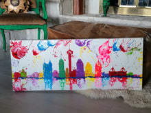 Load image into Gallery viewer, FIESTA BLOOMS SA 40" x 16" ORIGINAL MONA HELMY ART PAINTING