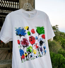 Load image into Gallery viewer, ABSTRACT FLOWER ARTSY T-SHIRT BASED ON ORIGINAL MONA HELMY ART "SWAY WITH ME"