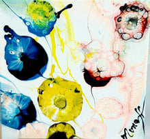 Load image into Gallery viewer, REVELLO BLOSSOMS 8" × 8" ORIGINAL MONA HELMY ART PAINTING