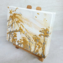 Load image into Gallery viewer, 2023 ABSTRACT GOLDEN NATIVITY 10" × 8" ORIGINAL MONA HELMY ART PAINTING