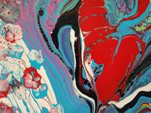 Load image into Gallery viewer, BIG HEART 24" x 18" ORIGINAL MONA HELMY ART PAINTING