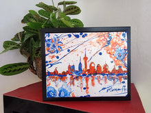 Load image into Gallery viewer, RUN, CITY, RUN 8" x 10" SAN ANTONIO SKYLINE ORIGINAL PAINTING