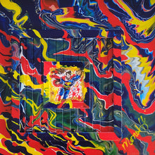 Load image into Gallery viewer, "COSMIC SPLASH" 14" x 14" ORIGINAL PAINTING SUPERMAN ABSTRACT MONA HELMY ART