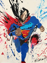 Load image into Gallery viewer, MY MAN, SUPERMAN - EMBELLISHED CANVAS PRINT