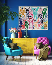 Load image into Gallery viewer, WE ARE FAMILY 30" x 24" ORIGINAL MONA HELMY ART PAINTING