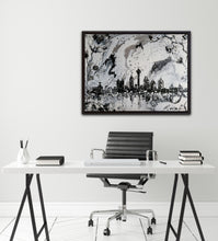 Load image into Gallery viewer, RAINY SPURS NIGHT SA 40" x 30" ORIGINAL PAINTING