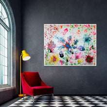 Load image into Gallery viewer, ROMAN CANDLES 60" x 48" ORIGINAL MONA HELMY ART PAINTING