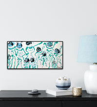 Load image into Gallery viewer, DANCING AT TIFFANY 24" x 12" ORIGINAL MONA HELMY ART PAINTING