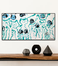 Load image into Gallery viewer, DANCING AT TIFFANY 24" x 12" ORIGINAL MONA HELMY ART PAINTING