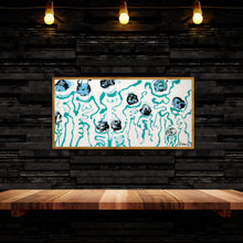 Load image into Gallery viewer, DANCING AT TIFFANY 24" x 12" ORIGINAL MONA HELMY ART PAINTING