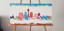Load image into Gallery viewer, SAN ANTONIO SKYLINE, SPURS COLORS 10x20