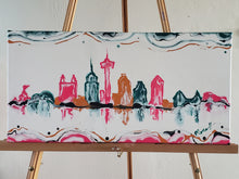 Load image into Gallery viewer, SAN ANTONIO SKYLINE, SPURS COLORS 10x20