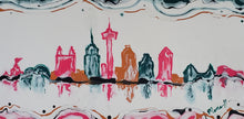 Load image into Gallery viewer, SAN ANTONIO SKYLINE, SPURS COLORS 10x20