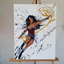 Load image into Gallery viewer, WONDER WOMAN MY WOMAN 24" x 18" ORIGINAL PAINTING