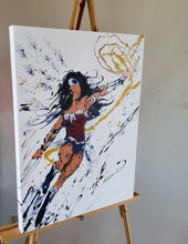 Load image into Gallery viewer, WONDER WOMAN MY WOMAN 24" x 18" ORIGINAL PAINTING