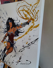 Load image into Gallery viewer, WONDER WOMAN MY WOMAN 24" x 18" ORIGINAL PAINTING