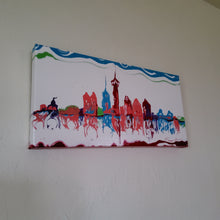 Load image into Gallery viewer, SAN ANTONIO SKYLINE, FIESTA COLORS 10x20