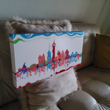 Load image into Gallery viewer, SAN ANTONIO SKYLINE, FIESTA COLORS 10x20