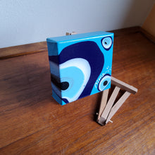 Load image into Gallery viewer, LUCKY 3 MINI, EVIL EYE ORIGINAL PAINTING, 4 x 4