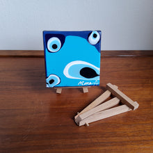 Load image into Gallery viewer, LUCKY 4 MINI, EVIL EYE ORIGINAL PAINTING 4 x 4