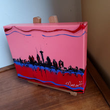 Load image into Gallery viewer, SAN ANTONIO SKYLINE, 8x10 CORAL/RED