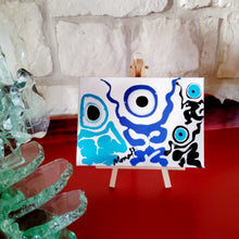Load image into Gallery viewer, IMAGIN MOM DAD AND 2 KIDDOS 7" x 5" ORIGINAL PAINTING