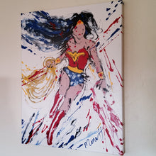 Load image into Gallery viewer, WONDER WOMAN RED 18 x 24 ORIGINAL PAINTING