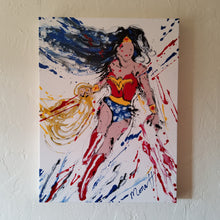 Load image into Gallery viewer, WONDER WOMAN RED 18 x 24 ORIGINAL PAINTING