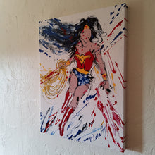 Load image into Gallery viewer, WONDER WOMAN RED 18 x 24 ORIGINAL PAINTING

