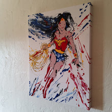 Load image into Gallery viewer, WONDER WOMAN RED 18 x 24 ORIGINAL PAINTING