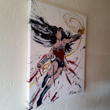 Load image into Gallery viewer, WONDER WOMAN BLUE 3, 18 x 24 ORIGINAL PAINTING
