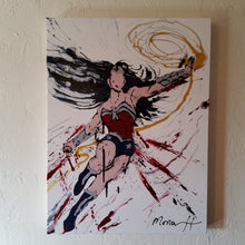 Load image into Gallery viewer, WONDER WOMAN BLUE 3, 18 x 24 ORIGINAL PAINTING