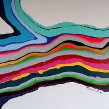 Load image into Gallery viewer, MELLOW 30" x 24" ORIGINAL MONA HELMY ART PAINTING