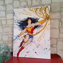 Load image into Gallery viewer, WONDER WOMAN RED 36 x 48 ORIGINAL PAINTING