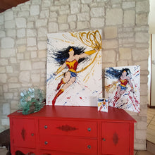 Load image into Gallery viewer, WONDER WOMAN RED 36 x 48 ORIGINAL PAINTING
