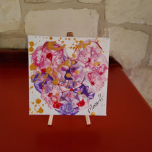 Load image into Gallery viewer, JE T'AIME 2022 HEART 6x6 ORIGINAL PAINTING