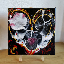 Load image into Gallery viewer, COTTON CANDY HEART 6x6 ORIGINAL PAINTING
