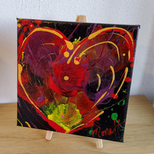 Load image into Gallery viewer, REDILICIOUS HEART 6" x 6" ORIGINAL PAINTING