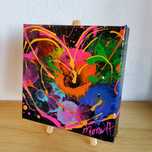 Load image into Gallery viewer, STARBURST HEART 6x6 ORIGINAL PAINTING