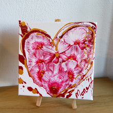 Load image into Gallery viewer, BUBBLY HEART 6x6 ORIGINAL PAINTING