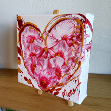 Load image into Gallery viewer, BUBBLY HEART 6x6 ORIGINAL PAINTING
