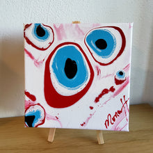 Load image into Gallery viewer, LUCKY FIVE RED 6" x 6" ORIGINAL PAINTING