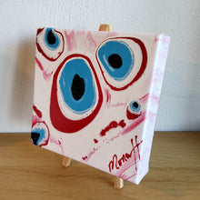 Load image into Gallery viewer, LUCKY FIVE RED 6" x 6" ORIGINAL PAINTING